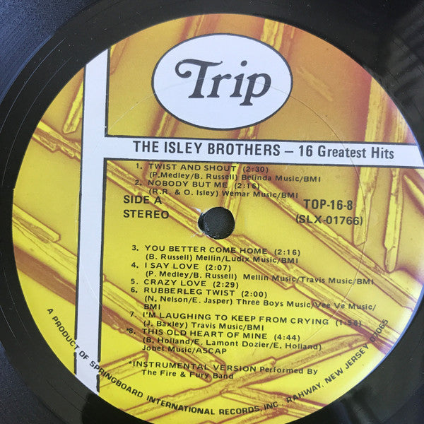 The Isley Brothers : 16 Greatest Hits (LP, Album, Comp)
