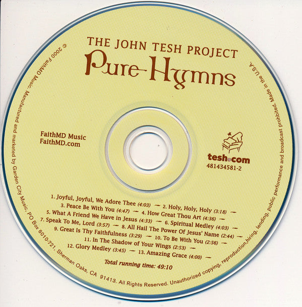 John Tesh : Pure Hymns (CD)