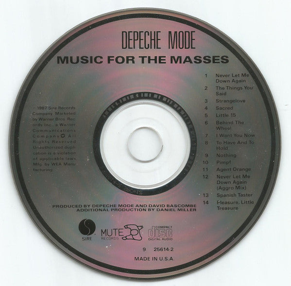 Depeche Mode : Music For The Masses (CD, Album, RE, ARC)