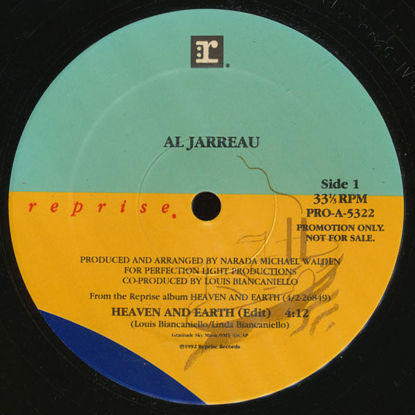 Al Jarreau : Heaven And Earth (12", Single, Promo)