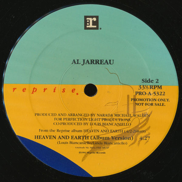 Al Jarreau : Heaven And Earth (12", Single, Promo)