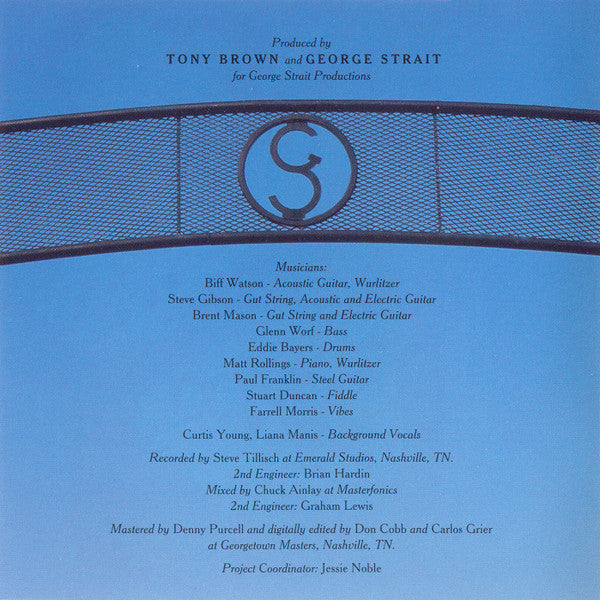 George Strait : Blue Clear Sky (HDCD, Album, Club)