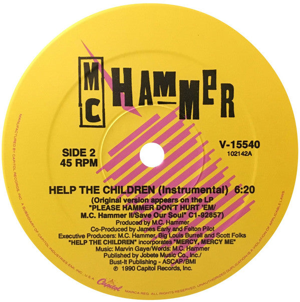 MC Hammer : Help The Children (12", Single)