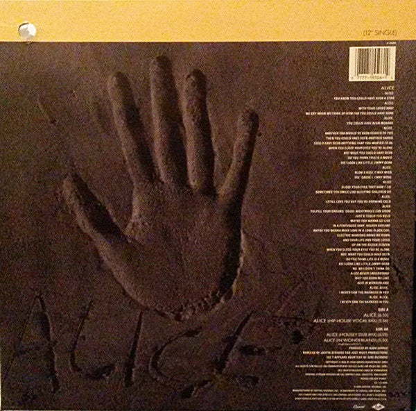 Hugh Harris With Ice-T : Alice (12")