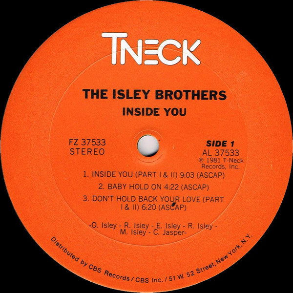 The Isley Brothers : Inside You (LP, Album)