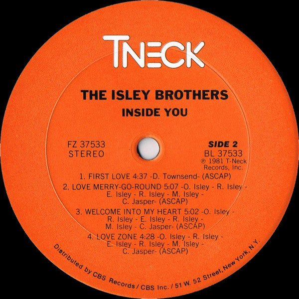 The Isley Brothers : Inside You (LP, Album)