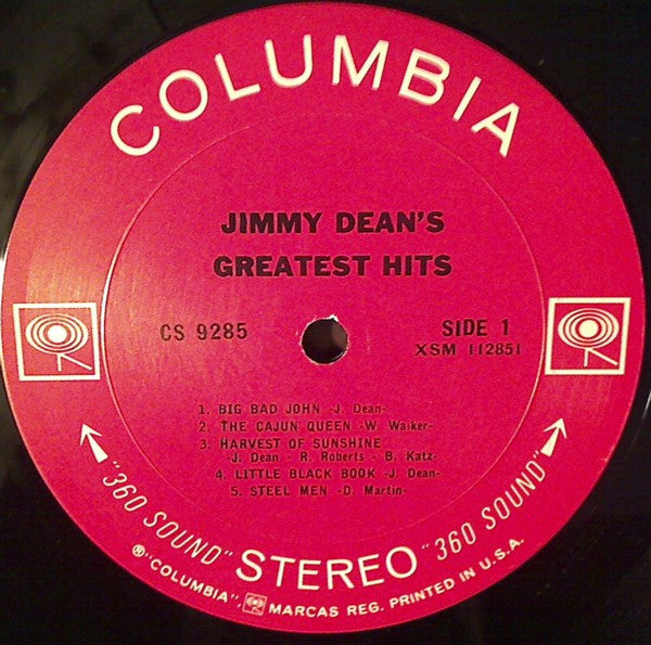 Jimmy Dean : Greatest Hits (LP, Comp, Ter)