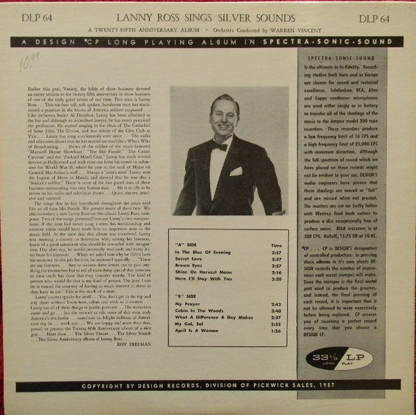 Lanny Ross : Silver Sounds Of Lanny Ross (LP, Album)