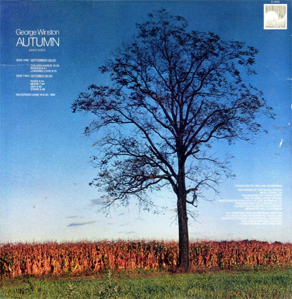 George Winston : Autumn (Piano Solos) (LP, Album, RTI)