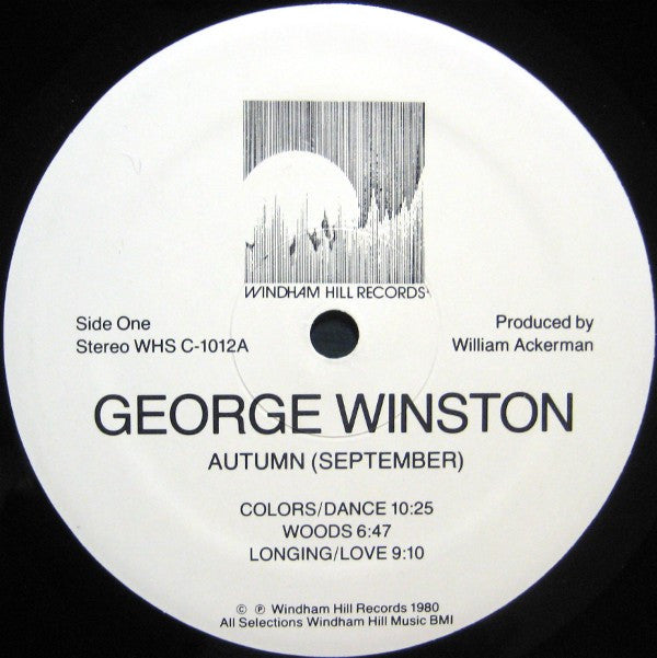 George Winston : Autumn (Piano Solos) (LP, Album, RTI)