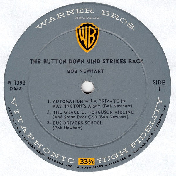 Bob Newhart : The Button-Down Mind Strikes Back! (LP, Album, Mono, Ind)