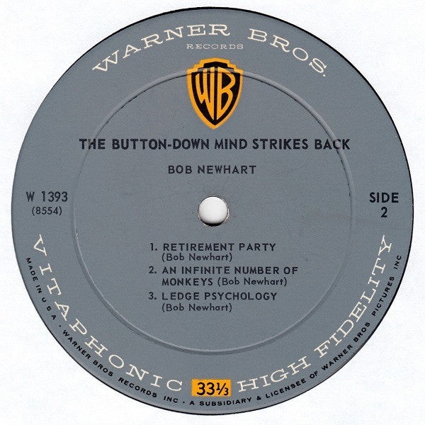 Bob Newhart : The Button-Down Mind Strikes Back! (LP, Album, Mono, Ind)