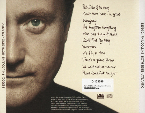 Phil Collins : Both Sides (CD, Album, Club)