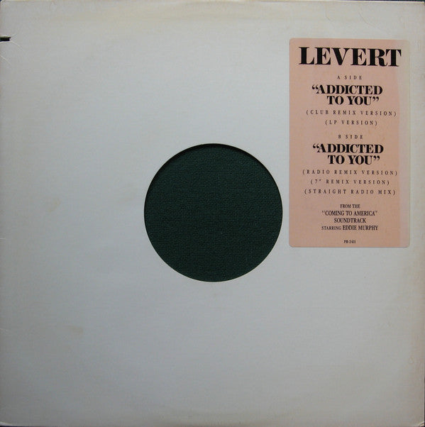 LeVert : Addicted To You (12", Promo)