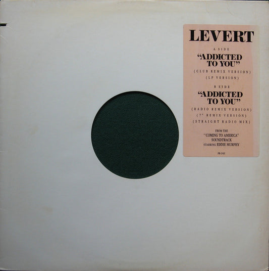 LeVert : Addicted To You (12", Promo)