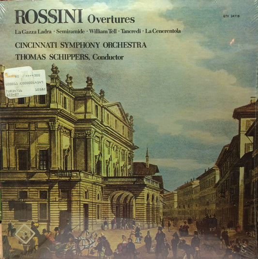 Gioacchino Rossini, Cincinnati Symphony Orchestra, Thomas Schippers : Rossini Overtures (LP, Album, Quad)