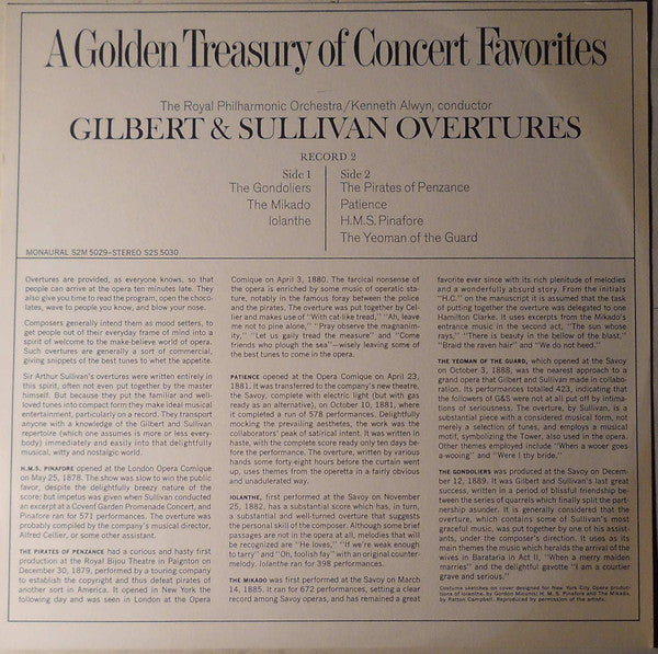 Alexander Gibson, The London Festival Orchestra, Giuseppe Verdi, Gioacchino Rossini : A Golden Treasury Of Concert Favorites (2xLP, Mono)