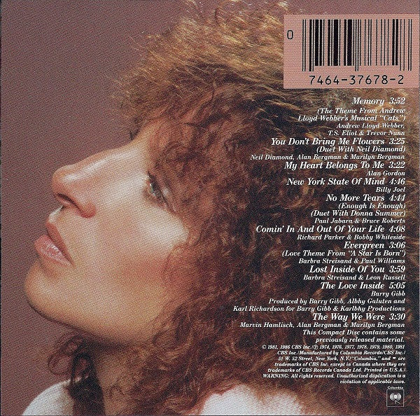 Barbra Streisand : Memories (CD, Comp, RE)
