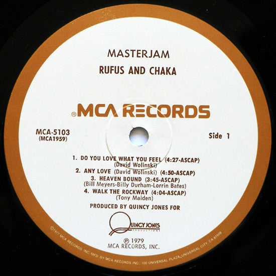 Rufus & Chaka Khan : Masterjam (LP, Album, Pin)