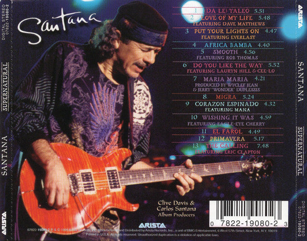 Santana : Supernatural (CD, Album)