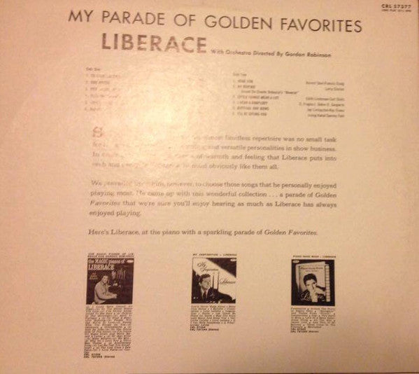 Liberace : My Parade Of Golden Favorites (LP, Album, Mono)