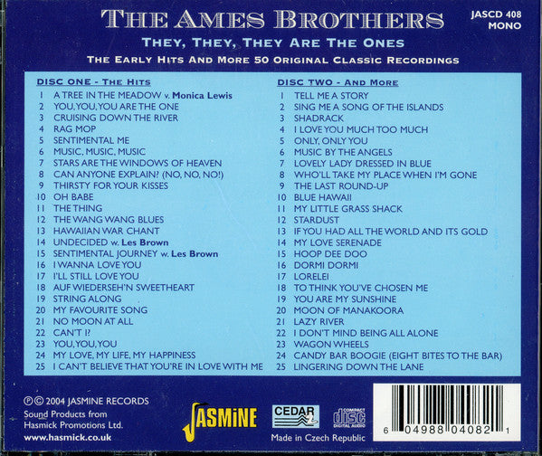 The Ames Brothers : They, They, They Are The Ones (2xCD, Comp)