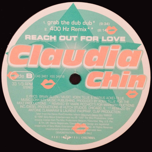 Claudia Chin : Reach Out For Love (12", Promo)