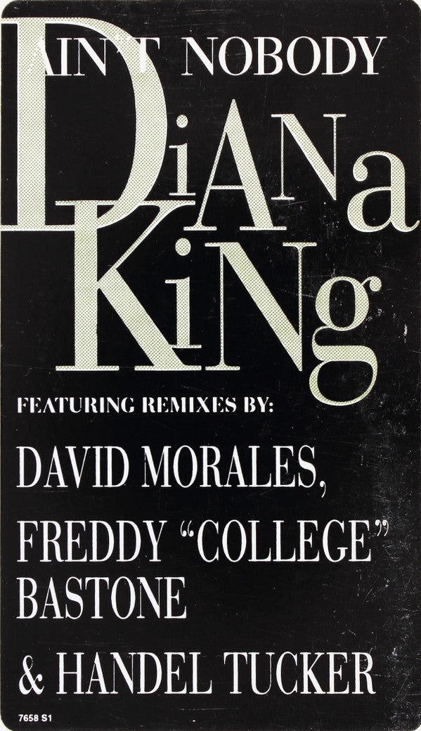 Diana King : Ain't Nobody (12", Promo)