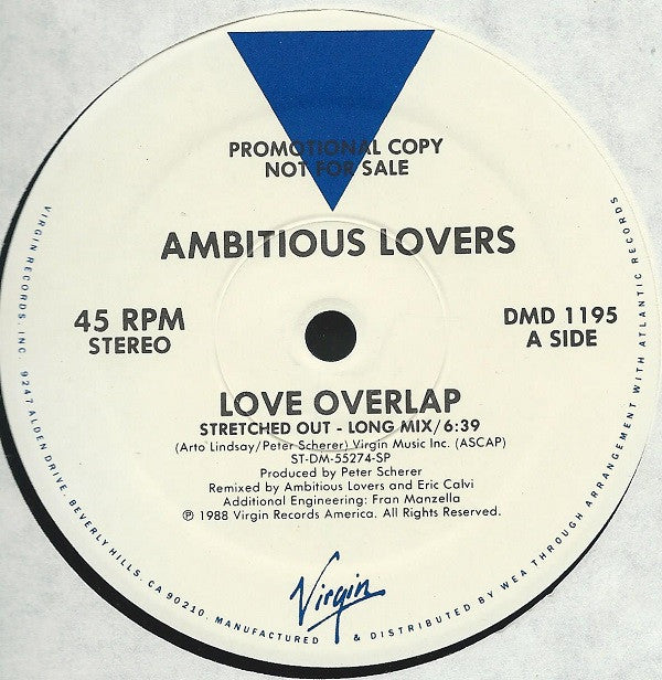 Ambitious Lovers : Love Overlap (12", Promo)