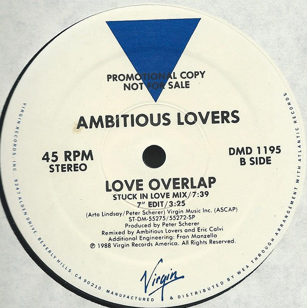 Ambitious Lovers : Love Overlap (12", Promo)