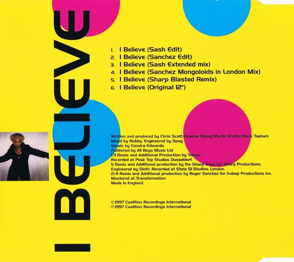 Happy Clappers : I Believe '97 (CD, Single)