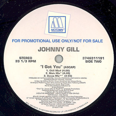 Johnny Gill : I Got  You (12", Promo)