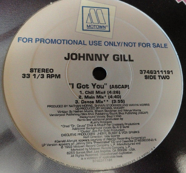 Johnny Gill : I Got  You (12", Promo)