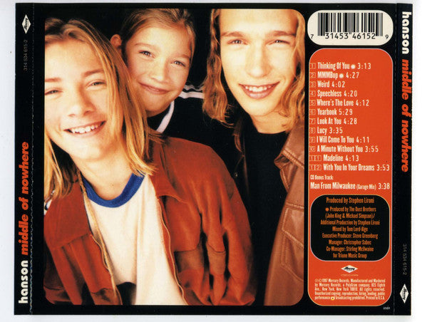 Hanson : Middle Of Nowhere (CD, Album)