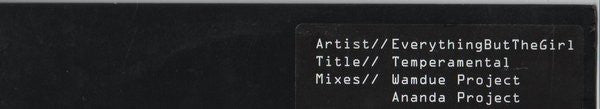 Everything But The Girl : Temperamental  (12", Promo)