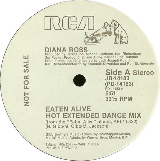 Diana Ross : Eaten Alive (12", Promo)