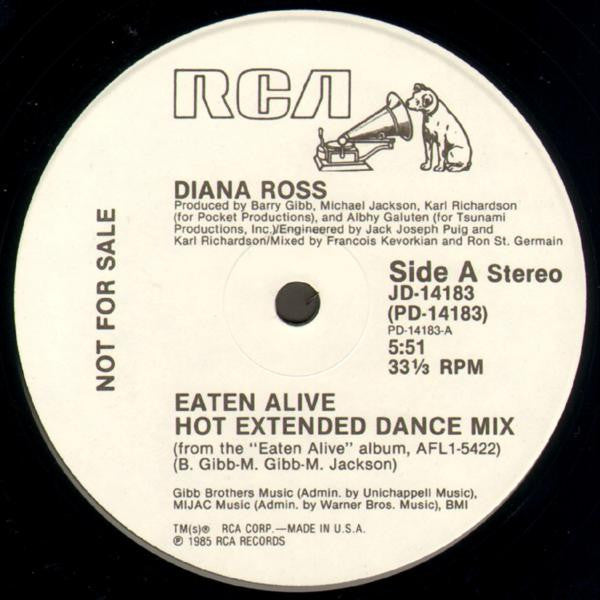 Diana Ross : Eaten Alive (12", Promo)