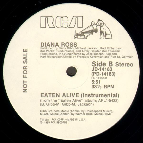 Diana Ross : Eaten Alive (12", Promo)