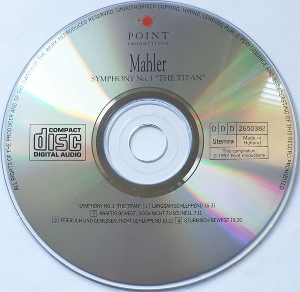 Gustav Mahler, Simfonični Orkester RTV Ljubljana, Anton Nanut : Symphony No. 1 (CD, Album)
