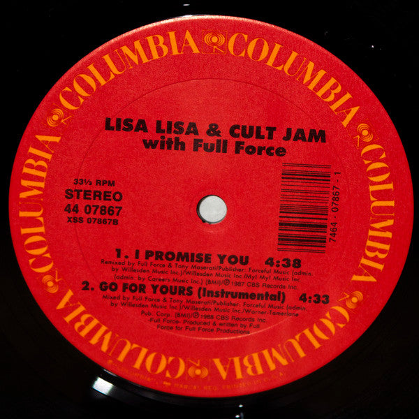 Lisa Lisa & Cult Jam With Full Force : Go For Yours (12", Single)