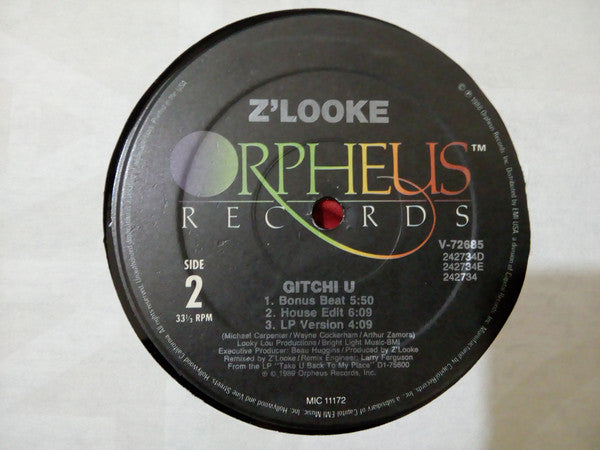 Z'Looke : Gitchi U (12", Single)