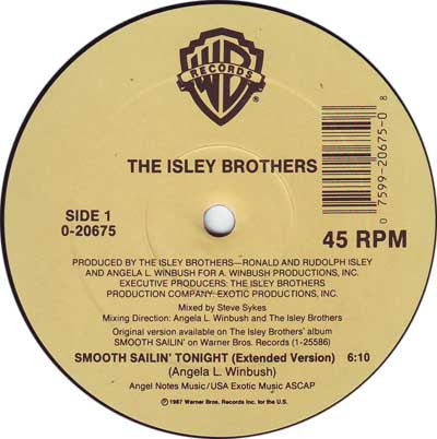 The Isley Brothers : Smooth Sailin' Tonight (12", Maxi)