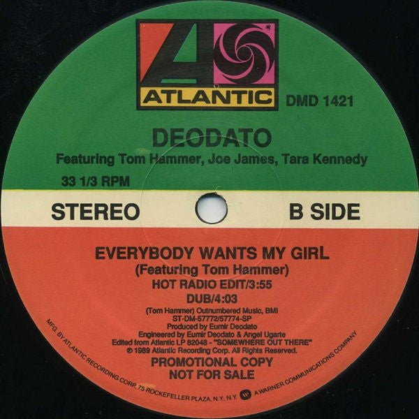 Eumir Deodato Featuring Tom Hammer, Joe James, Tara Kennedy : Everybody Wants My Girl (12", Promo)