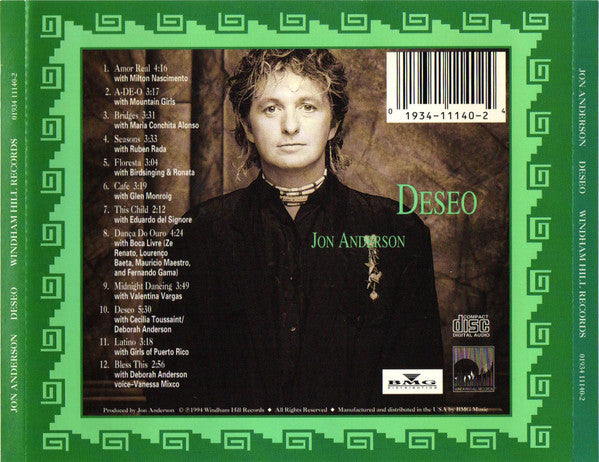 Jon Anderson : Deseo (CD, Album)