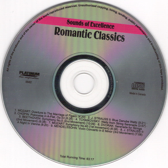 Various : Sounds Of Excellence: Romantic Classics (CD, Comp)