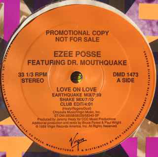 E-Zee Possee Featuring Dr. Mouthquake : Love On Love (12", Promo)