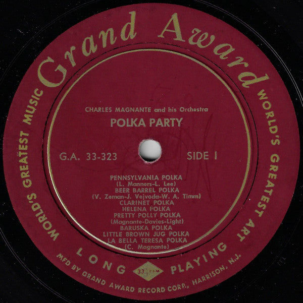 Charles Magnante And His Orchestra : Polka Party (LP, Album)