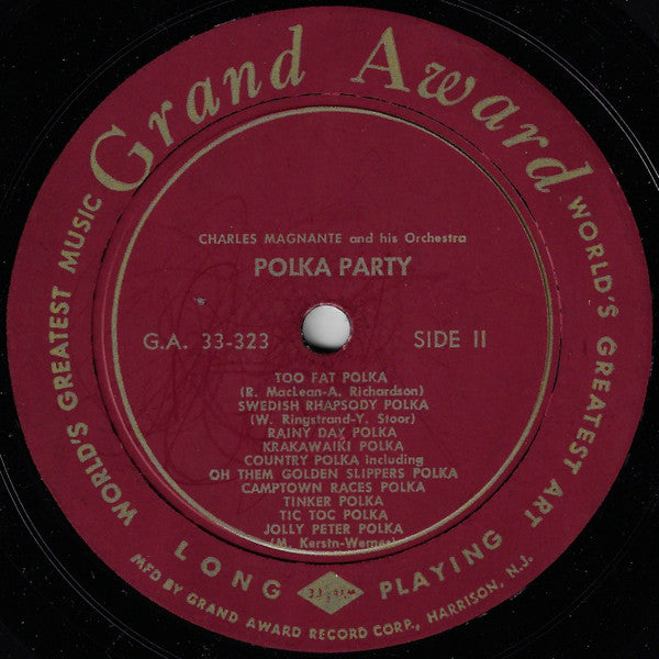 Charles Magnante And His Orchestra : Polka Party (LP, Album)