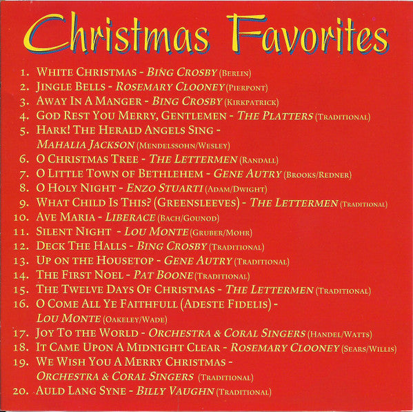 Various : Christmas Favorites (CD, Comp)