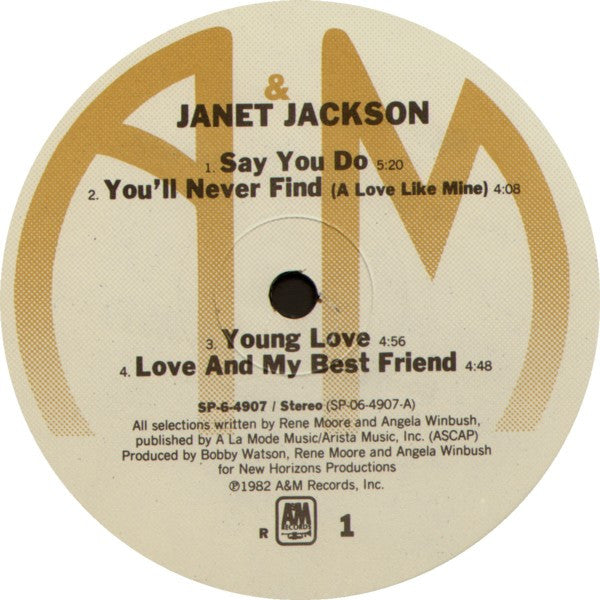 Janet Jackson : Janet Jackson (LP, Album, Ind)